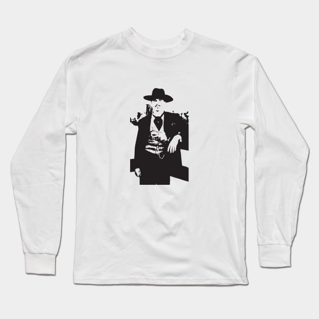 Doc Holiday, Val Kilmer, Tombstone, Western, Cowboy, Gunslinger Long Sleeve T-Shirt by Forgotten Flicks